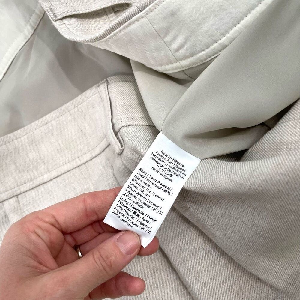 NEW J. Crew Remi‎ short in stretch linen blend Size 24 oatmeal neutral - Picture 9 of 9